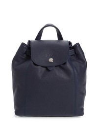 Longchamp Extra Small Le Pliage Cuir Backpack Blue