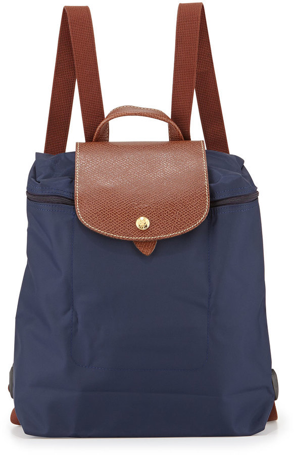 longchamp backpack navy blue