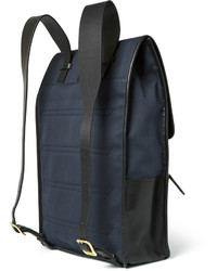 Miansai Leather And Canvas Backpack