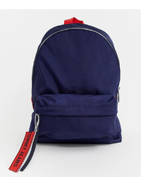 Tommy Jeans Logo Tape Mini Backpack In Blue