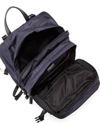Prada Multi Pocket Nylon Backpack Navy
