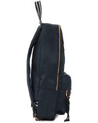See by Chloe See By Chlo Blue Satin Logo Backpack