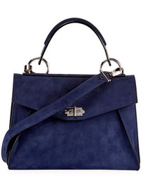 Proenza Schouler Hava Medium Top Handle Satchel Bag Blue