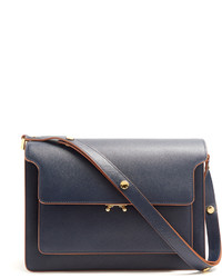 Marni Trunk Large Saffiano Leather Shoulder Bag
