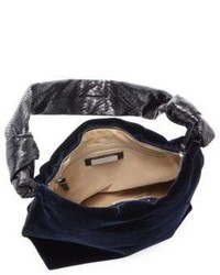 The Row Velvet Python Shoulder Bag