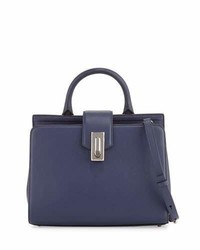 Marc Jacobs West End Small Top Handle Satchel Bag Midnight Blue
