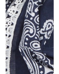 Capelli of New York 2 Pack Lace Trim Bandanas