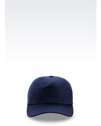 Armani Collezioni Cotton Baseball Cap With Embroidered Logo