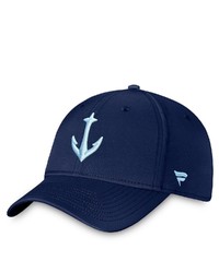 FANATICS Branded Deep Sea Blue Seattle Kraken Secondary Logo Flex Hat In Navy At Nordstrom