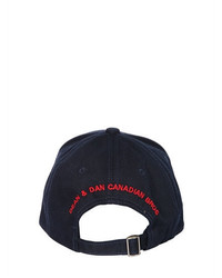 DSQUARED2 Deer Patch Canvas Baseball Hat