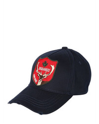 DSQUARED2 Deer Patch Canvas Baseball Hat