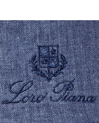 Loro Piana Embroidered Linen And Cotton Blend Baseball Cap
