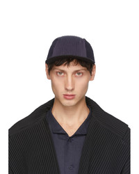 Homme Plissé Issey Miyake Navy And Black Pleated Cap