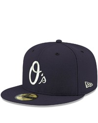 New Era Navy Baltimore Orioles Logo White 59fifty Fitted Hat At Nordstrom