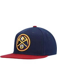 Mitchell & Ness Navy Denver Nuggets Core Basic Snapback Hat