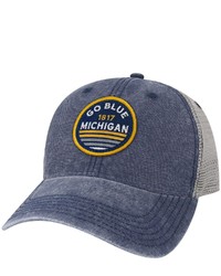 LEGACY ATHLETIC Navy Michigan Wolverines Sunset Dashboard Trucker Snapback Hat At Nordstrom