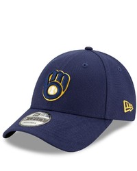New Era Navy Milwaukee Brewers Game The League 9forty Adjustable Hat At Nordstrom