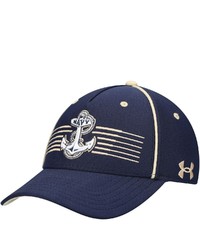 Under Armour Navy Navy Mid Iso Chill Blitzing Accent Flex Hat