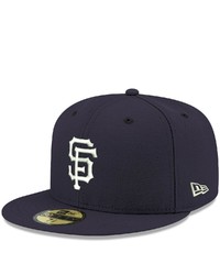 New Era Navy San Francisco Giants Logo White 59fifty Fitted Hat At Nordstrom