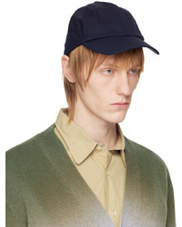 Officine Generale Navy Water Repellent Baseball Cap