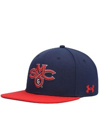 Under Armour Navyred Saint Marys Gls On Field Baseball Fitted Hat