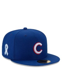 New Era Royal Chicago Cubs 2021 Fathers Day On Field 59fifty Fitted Hat