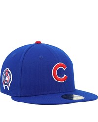 New Era Royal Chicago Cubs 911 Memorial Side Patch 59fifty Fitted Hat