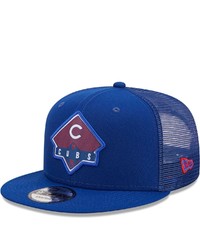 New Era Royal Chicago Cubs Camper Trucker Snapback Hat At Nordstrom