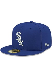 New Era Royal Chicago White Sox Logo White 59fifty Fitted Hat At Nordstrom