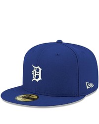 New Era Royal Detroit Tigers Logo White 59fifty Fitted Hat At Nordstrom