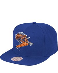 Mitchell & Ness Royal New York Knicks Warp Snapback Hat At Nordstrom