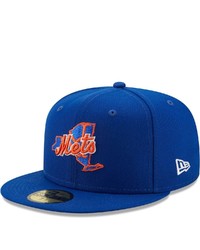 New Era Royal New York Mets Local Ii 59fifty Fitted Hat