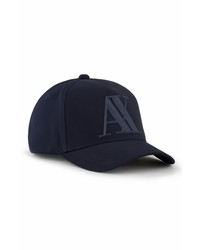 Armani Exchange Rubber Logo Baseball Cap In Navy At Nordstrom