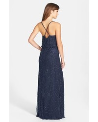 Adrianna Papell Beaded Chiffon Blouson Gown 298 Nordstrom