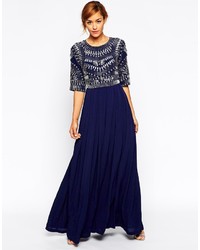 Asos Collection Embellished Armour Maxi Dress