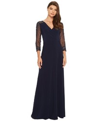 Adrianna Papell Jersey Beaded Gown Dress