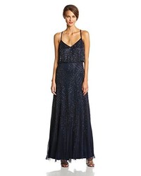 Adrianna Papell Sleeveless Beaded Gown