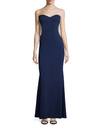 Mignon Strapless Sweetheart Gown Navy