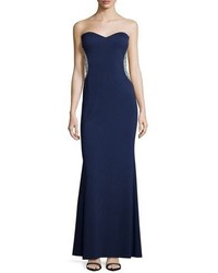 Mignon Strapless Sweetheart Gown Navy