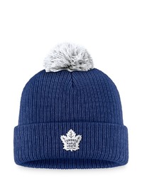 FANATICS Branded Blue Toronto Maple Leafs Team Cuffed Knit Hat With Pom At Nordstrom