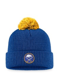FANATICS Branded Royal Buffalo Sabres Team Cuffed Knit Hat With Pom At Nordstrom