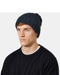 Bunny Echo Ribbed Cashmere Beanie