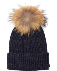 Yves Salomon Cashmere And Wool Blend Beanie Hat