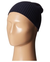 Lacoste Green Croc Ribbed Wool Knit Beanie