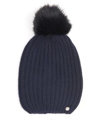 Woolrich John Rich Bros Ribbed Knit Cashmere Beanie Hat