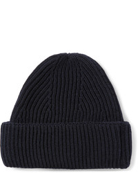 MAISON KITSUNÉ Maison Kitsun Ribbed Knit Wool Beanie Hat