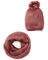 Steve Madden Metal Detector Scarf And Beanie Set