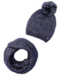 Steve Madden Metal Detector Scarf And Beanie Set