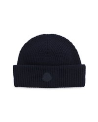 2 MONCLE R 1952 Logo Rib Wool Beanie