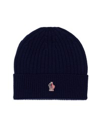 MONCLER GRENOBLE Rib Wool Beanie In Navy At Nordstrom